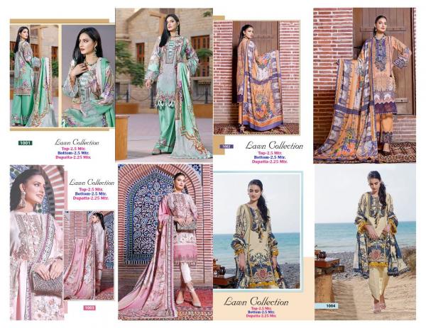 Apna Zara Shahjahan 1 Karachi Cotton Designer Dress Material Collection 